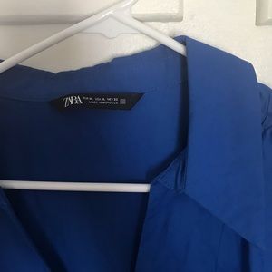 Zara Colar Blue Long Dress